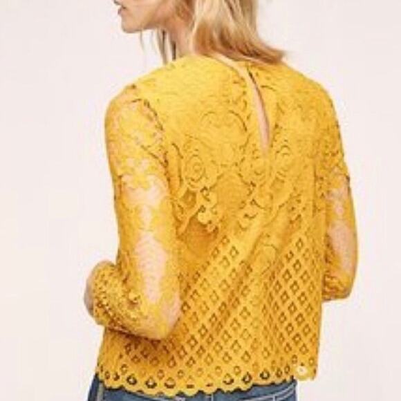 Moulinette Soeurs Mixed Lace Top - Picture 2 of 13